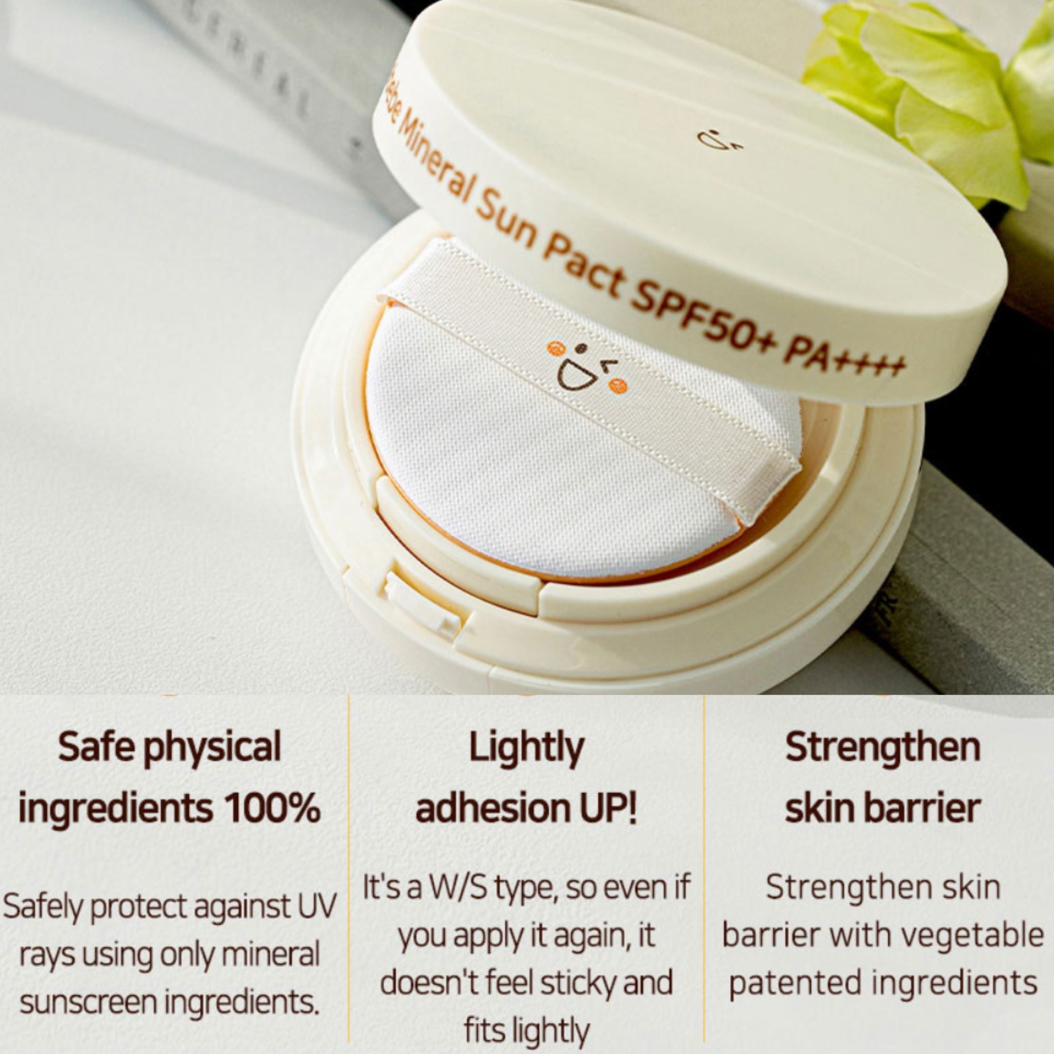 100% Mineral Sun Pact SPF50+, PA++++
