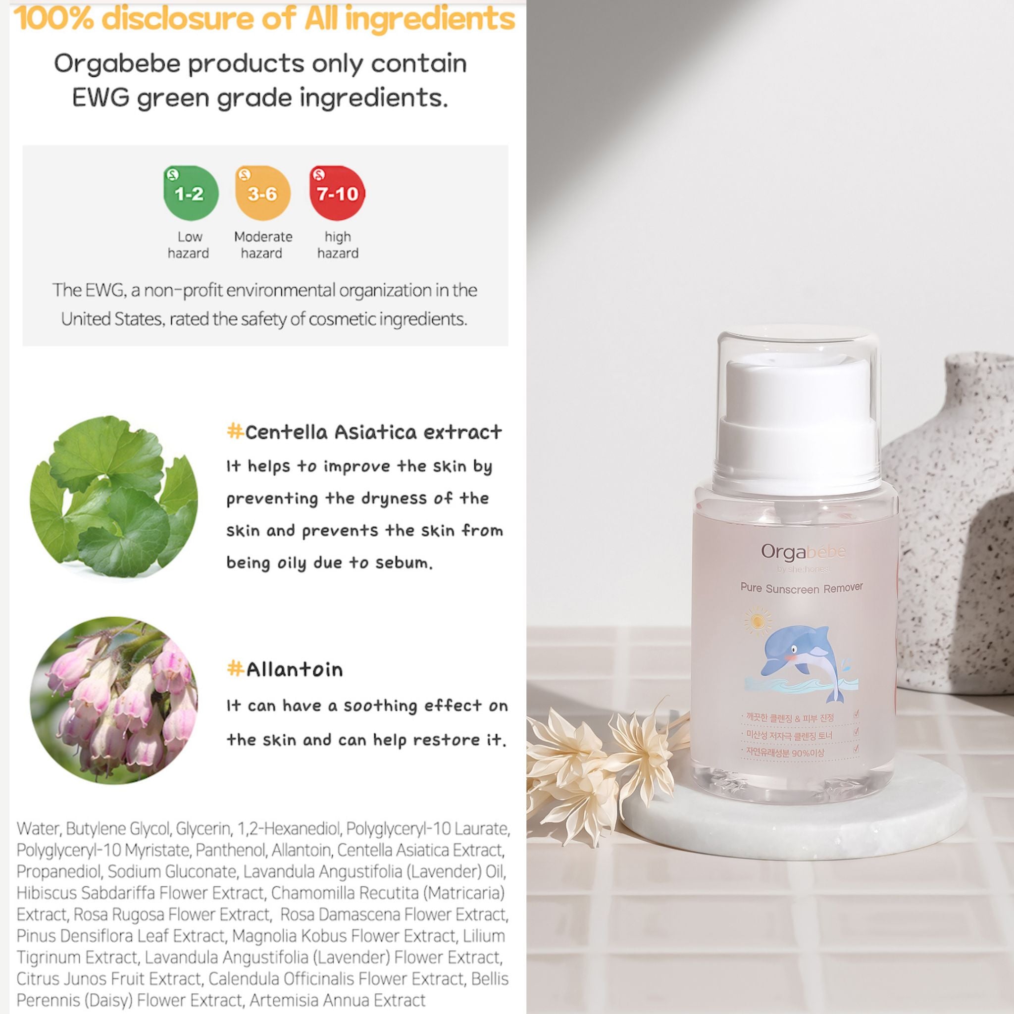 Orgabebe Sunscreen Remover (200mL)